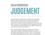 Hogan Perspective: Judgment